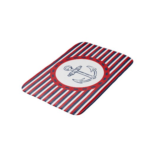 Nautisch ontwerp badmat (Gekanteld)