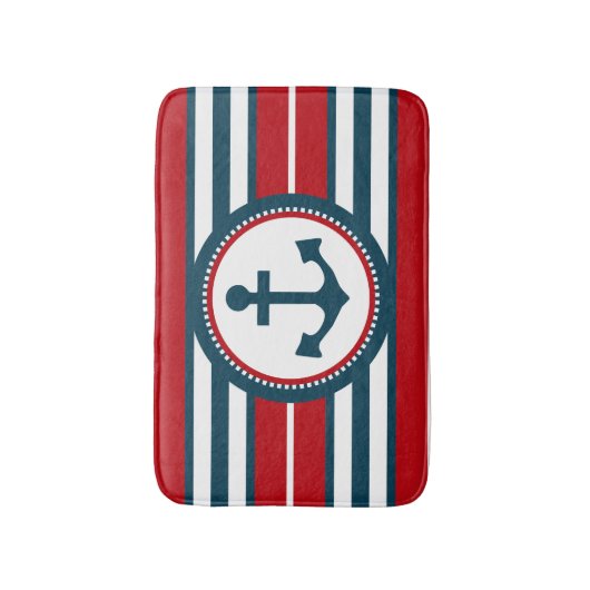 Nautisch ontwerp badmat (Voorkant Verticaal)