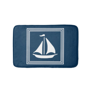 Nautisch ontwerp badmat