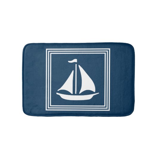 Nautisch ontwerp badmat (Voorkant)