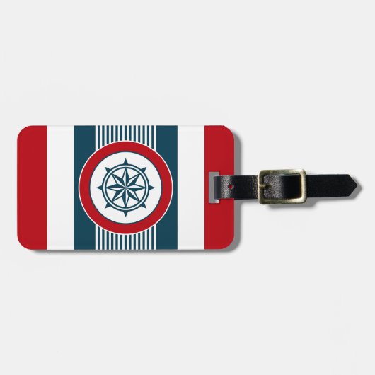 Nautisch ontwerp bagagelabel (Voorkant horizontaal)