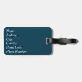 Nautisch ontwerp bagagelabel (Achterkant horizontaal)