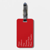 Nautisch ontwerp bagagelabel (Achterkant verticaal)