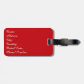 Nautisch ontwerp bagagelabel (Achterkant horizontaal)