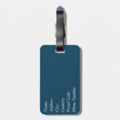 Nautisch ontwerp bagagelabel (Achterkant verticaal)