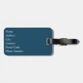 Nautisch ontwerp bagagelabel (Achterkant horizontaal)