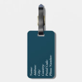 Nautisch ontwerp bagagelabel (Achterkant verticaal)