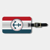 Nautisch ontwerp bagagelabel (Voorkant horizontaal)