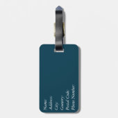Nautisch ontwerp bagagelabel (Achterkant verticaal)