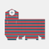 Nautisch ontwerp bedankdoosjes (Uitgevouwen)