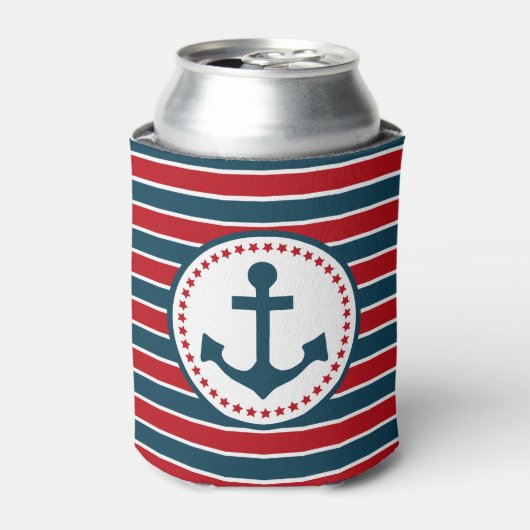 Nautisch ontwerp blikjeskoeler (Blikje Voorkant)