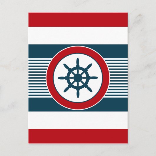 Nautisch ontwerp briefkaart (Voorkant)