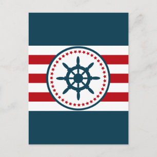 Nautisch ontwerp briefkaart