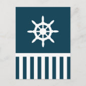 Nautisch ontwerp briefkaart (Voorkant)