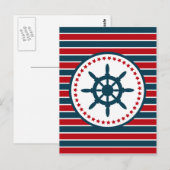 Nautisch ontwerp briefkaart (Voorkant / Achterkant)