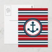 Nautisch ontwerp briefkaart (Voorkant / Achterkant)