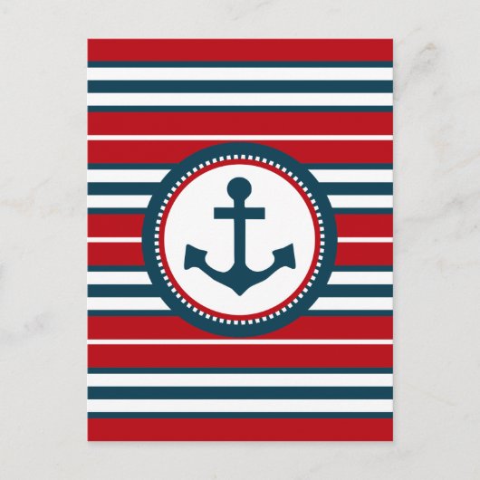 Nautisch ontwerp briefkaart (Voorkant)