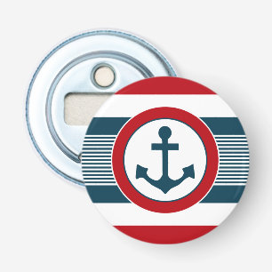 Nautisch ontwerp button flesopener