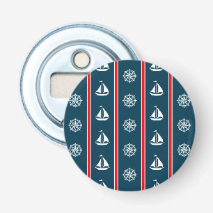 Nautisch ontwerp button flesopener