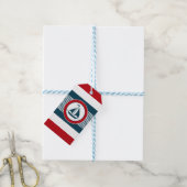 Nautisch ontwerp cadeaulabel (Met Touw)