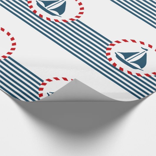 Nautisch ontwerp cadeaupapier (Hoek)
