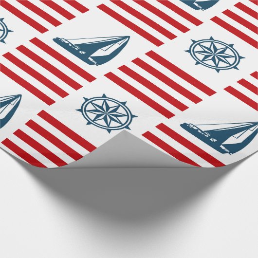 Nautisch ontwerp cadeaupapier (Hoek)