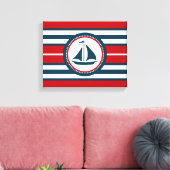 Nautisch ontwerp canvas afdruk (Insitu (Woonkamer))