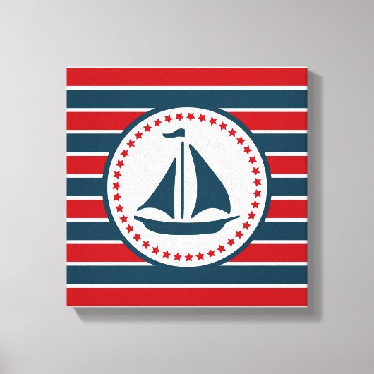 Nautisch ontwerp canvas afdruk (Voorkant)
