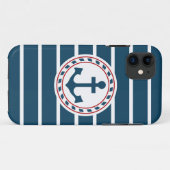 Nautisch ontwerp Case-Mate iPhone case (Achterkant (horizontaal))