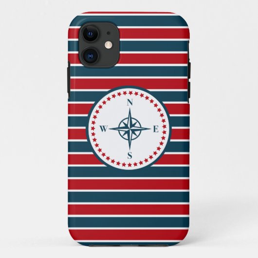 Nautisch ontwerp Case-Mate iPhone case (Achterkant)