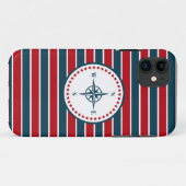 Nautisch ontwerp Case-Mate iPhone case (Achterkant (horizontaal))