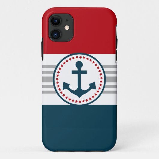 Nautisch ontwerp Case-Mate iPhone case (Achterkant)