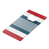 Nautisch ontwerp creditkaart flessenopener (Achterkant Gekanteld)