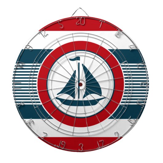 Nautisch ontwerp dartbord (Voorkant)