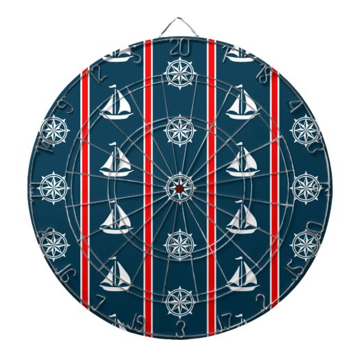 Nautisch ontwerp dartbord (Voorkant)