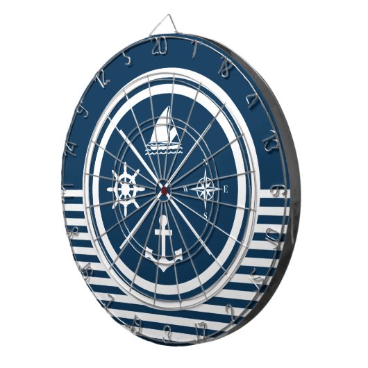 Nautisch ontwerp dartbord (Voorkant Rechts)