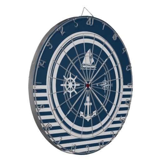 Nautisch ontwerp dartbord (Voorkant Links)