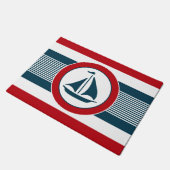 Nautisch ontwerp deurmat (Schuin)