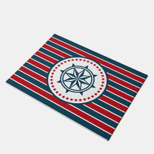 Nautisch ontwerp deurmat (Schuin)