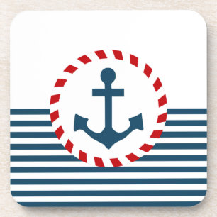 Nautisch ontwerp drankjes onderzetter