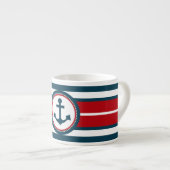 Nautisch ontwerp espresso kop (Voorkant rechts)