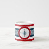 Nautisch ontwerp espresso kop (Voorkant)