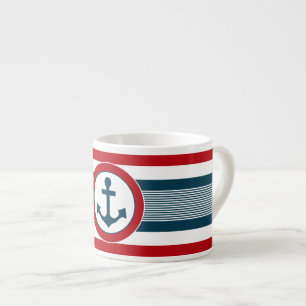Nautisch ontwerp espresso kop