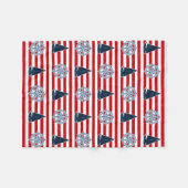 Nautisch ontwerp fleece deken (Voorkant (Horizontaal))
