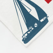 Nautisch ontwerp fleece deken (Hoek)