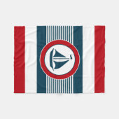 Nautisch ontwerp fleece deken (Voorkant (Horizontaal))
