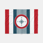 Nautisch ontwerp fleece deken (Voorkant (Horizontaal))