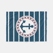 Nautisch ontwerp fleece deken (Voorkant (Horizontaal))