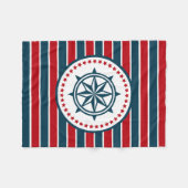Nautisch ontwerp fleece deken (Voorkant (Horizontaal))