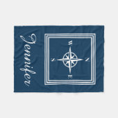 Nautisch ontwerp fleece deken (Voorkant (Horizontaal))